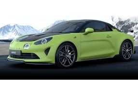 Alpine a110 r turini 2025 matte acide groen
