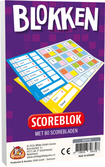 Blokken scoreblokken