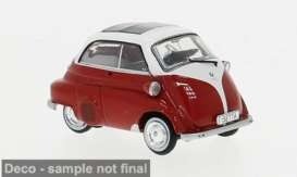 Bmw isetta 1959 rood wit