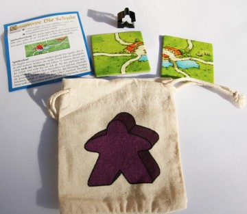 Carcassonne Mini Uitbreiding - De School Zwart 1