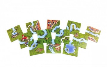Carcassonne mini uitbreiding de rivieren