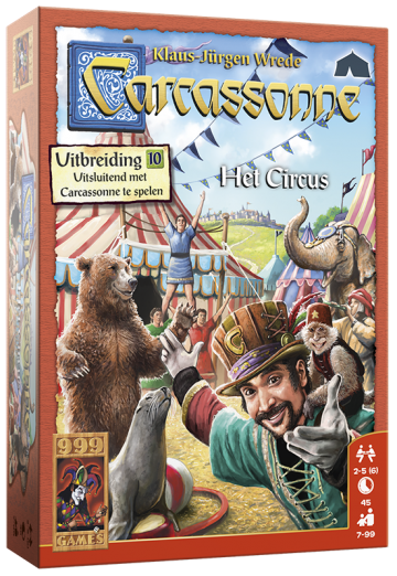 Carcassonne: Het Circus Uitbreiding - 999 Games Bordspel 1