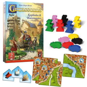 Carcassonne uitbreiding kooplieden  bouwmeesters 3