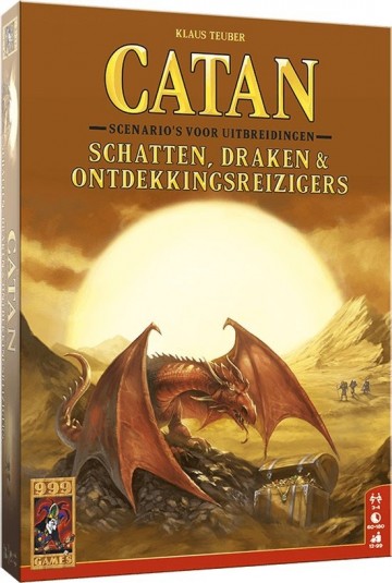 Catan Uitbreiding Schatten, Draken & Ontdekkingsreizigers - 999 Games Bordspel