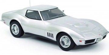 Chevrolet corvette coupe 1969 zilver 1