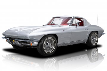 Chevrolet corvette sting ray 1963 sebring zilver