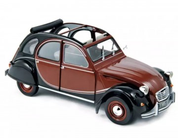 Citroen 2cv charleston 1982 delage red  black  1 18 1