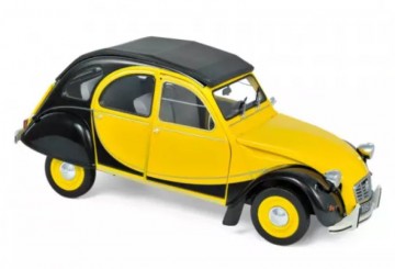 Citroen 2cv charleston 1982 helios yellow  black 1 18