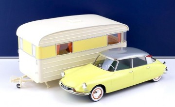 Citroen ds 19 1960 jonquille geel  caravan digue panoramic 1