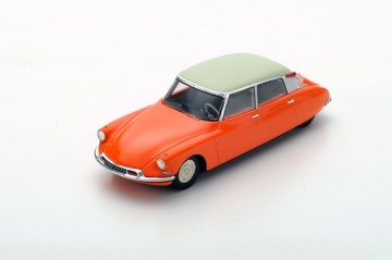 Citroen id 19 1957 capucine orange and cream
