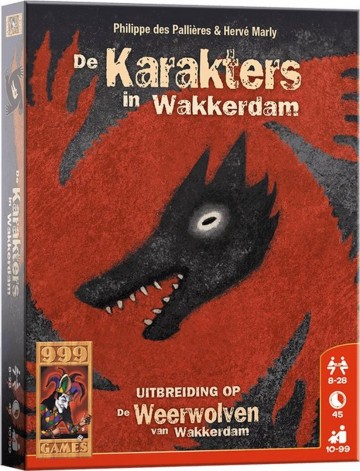De Weerwolven van Wakkerdam Uitbreiding Karakters - 999 Games Kaartspel