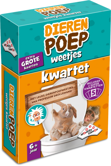 Dierenpoep weetjes kwartet 1
