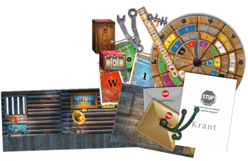 Exit terug naar de verlaten hutspeelmateriaal