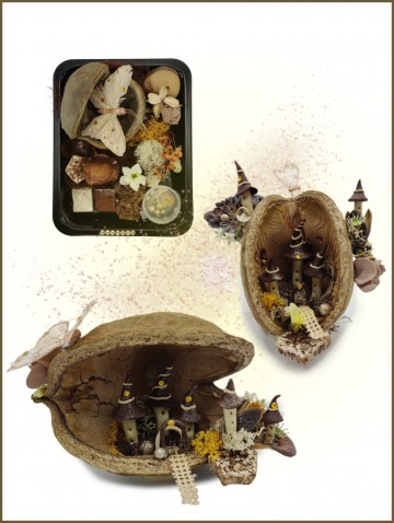 Fantasyatelier   doe het zelf knutsel pakket   kasteel in een nootje 1