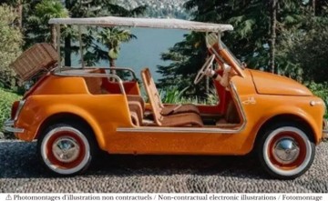 Fiat 500 jolly 1965 oranje 1
