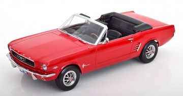 Ford mustang convertible 1966 rood 1