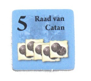 Kolonisten van Catan - Stadsuitbouwfiches Blauw V2 6