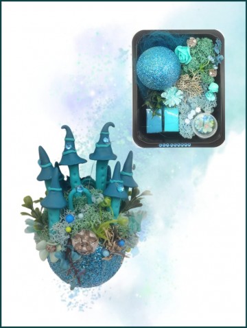 Kasteelbol turquoise 1