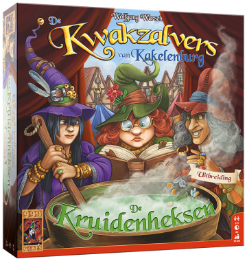 De Kwakzalvers van Kakelenburg De Kruidenheksen Uitbreiding - 999 Games Bordspel 1