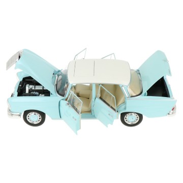 Mercedes benz 220 s 1965 licht blauw 3