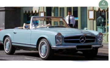 Mercedes benz 230 sl 1963 horizon blauw