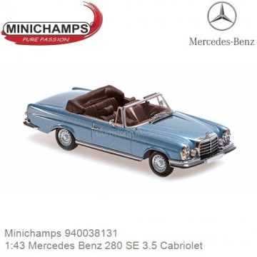 Mercedes benz 280 se 35 cabriolet w 111   1970   blue 1
