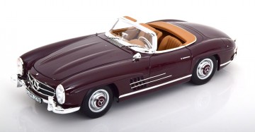 Mercedes benz 300 sl roadster 1957 rood 11