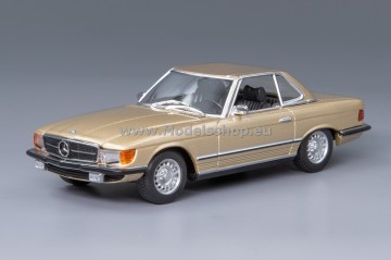 Mercedes benz 350 sl cabriolet hardtop r107   1974   gold 1