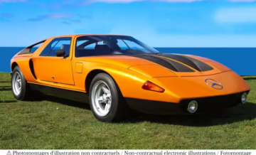 Mercedes benz c 111 1970 white autumn oranje