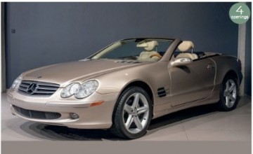 Mercedes benz sl 500 2003 travertine beige