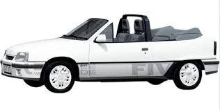 Opel kadett gsi cabriolet 1989 wit