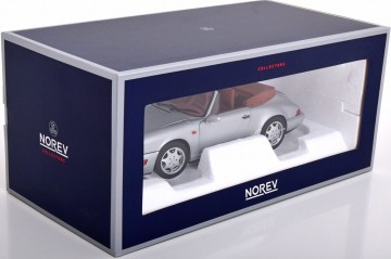 Porsche 911 carrera 2 cabriolet 1990 zilver 3