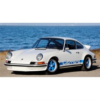 Porsche 911 carrera rs 30 1974 wit blauw