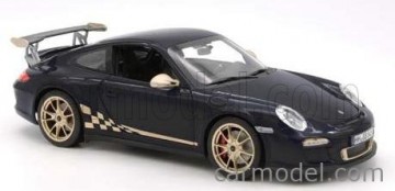 Porsche 911 gt3 rs 2009 zwart  wit goud 1
