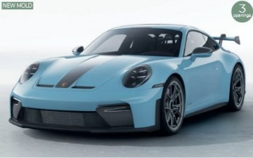 Porsche 911 gt3 w weissach pack 2025 gulf blauw