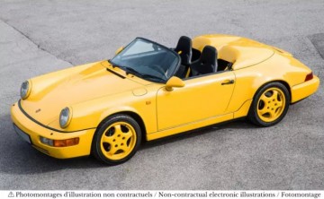 Porsche 911 speedster 1993 speed geel 1