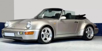 Porsche 911 turbo cabriolet 1992 zermatt grijs