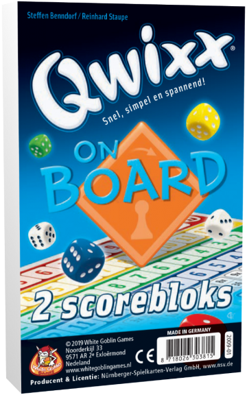 Qwixx on board bloks extra scorebloks 1