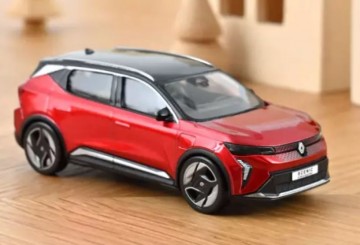 Renault scenic e tech 100 electric 2024 flame red and black 1 43