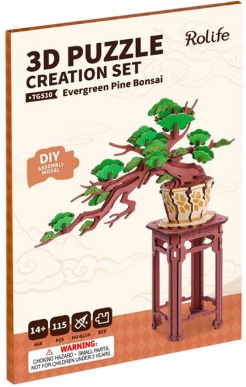 Robotime evergreen pine bonsai tg510 2