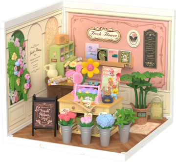 Robotime fresh flower shop 1