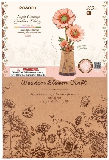 Robotime light orange gerbera 2