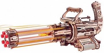 Robotime rotating barrel machine gun 1