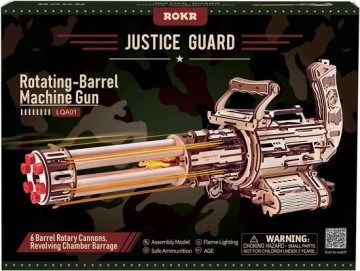 Robotime rotating barrel machine gun 2