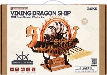 Robotime viking dragon ship lk802 1