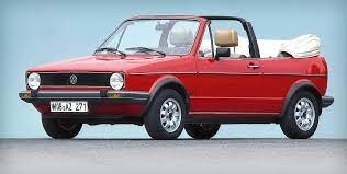 Volkswagen golf cabriolet 1979 rood