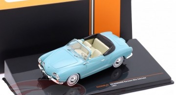 Volkswagen karmann ghia cabriolet 1957 licht blauw 1