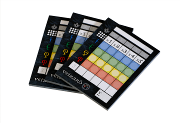 Wizardhetdobbelspelscoreblokkenbinnenkant